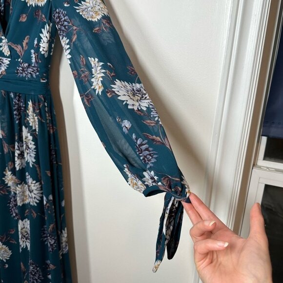 GAL Meets Glam Georgia Floral Maxi Dress  Size 0 - Picture 5 of 9
